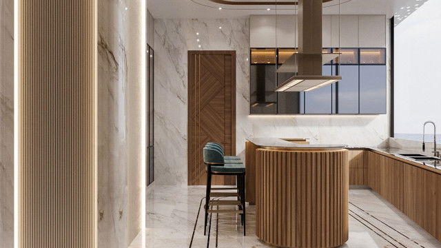 النمط الأمريكي مطبخ