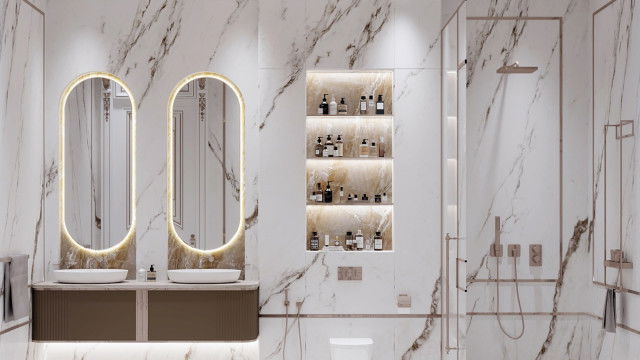 Interesting bathroom design