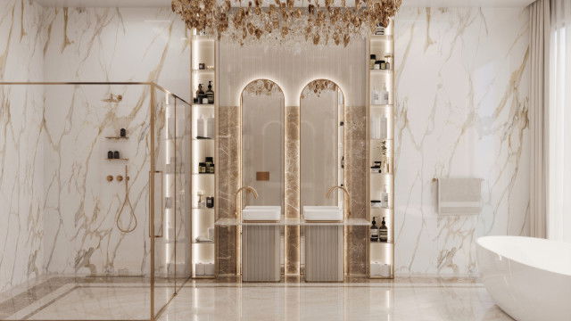 تصميم حمام انيق