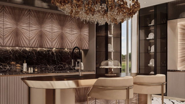 DELICATE INTERIOR DESIGN FOR LUXURY KITCHEN