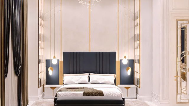 Royal Style Master Bedroom Interior Design