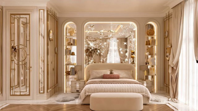 Розовое настроение в спальне — Антонович Дизайн (Antonovich Design)