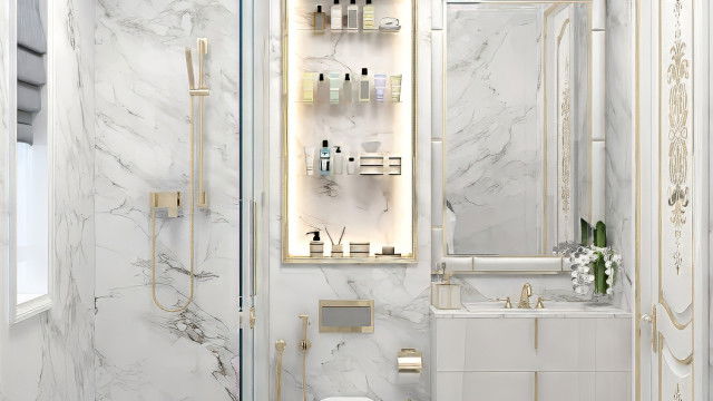 Refined Bathroom interior design