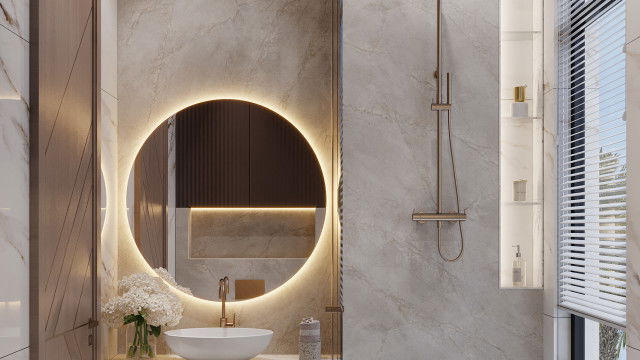 Антонович Дизайн (Antonovich Design): Дизайн ванной комнаты в стиле ар-деко