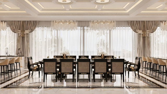 Очень красивый интерьер столовой