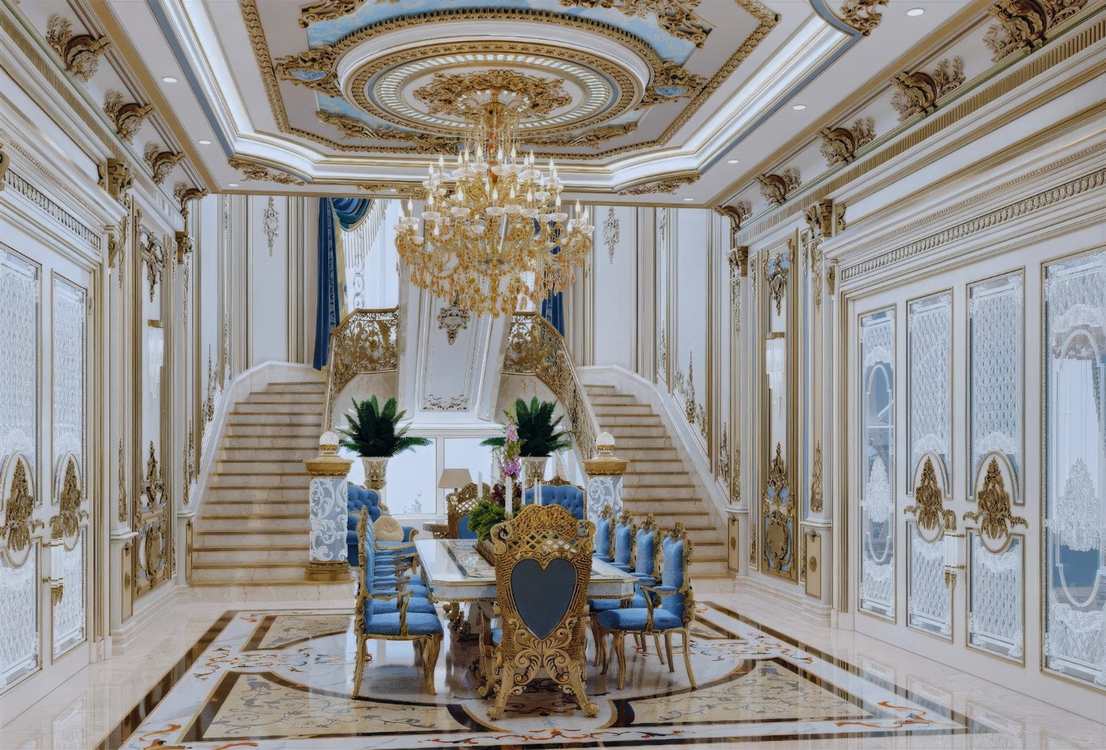 تصميم داخلي رائع وفخم للفيللا