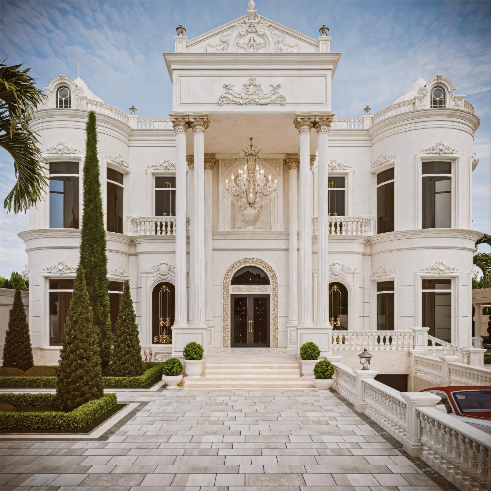 Классический дизайн и реализация виллы в Дубае