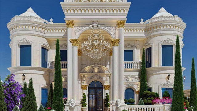 تصميم خارجي فاخر للفيلا