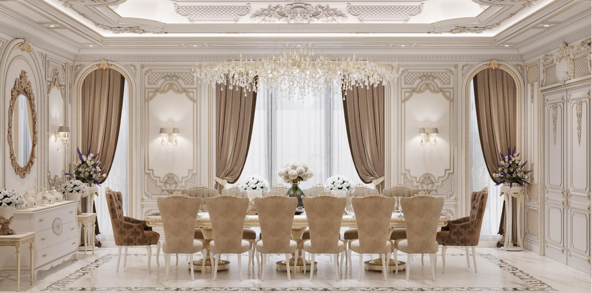 Nice contemporary dining room interior