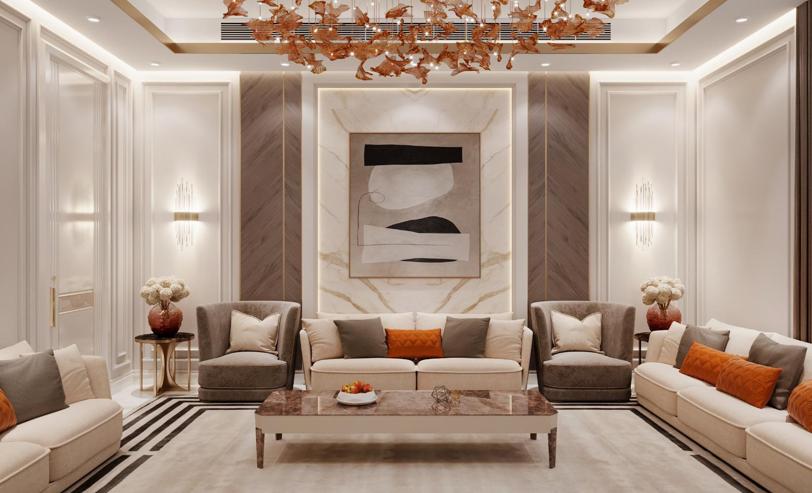 Living Room Interior Abu Dhabi