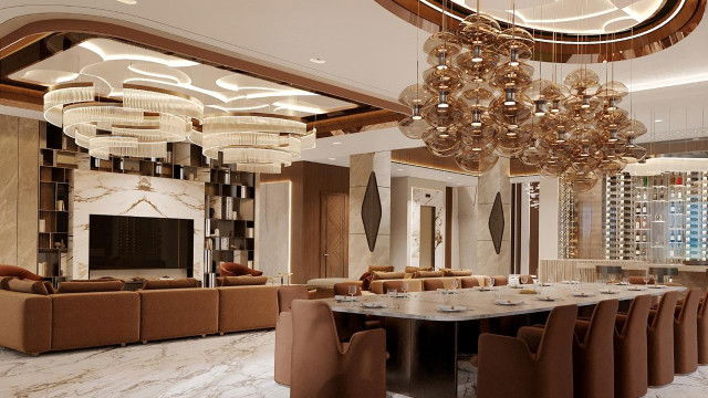 Дизайн столовой в королевском стиле