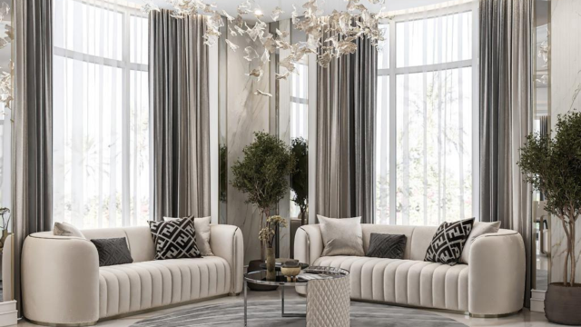 تصميم التصميم الداخلي لغرفة الجلوس