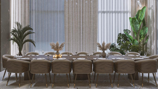 Изысканный дизайн столовой