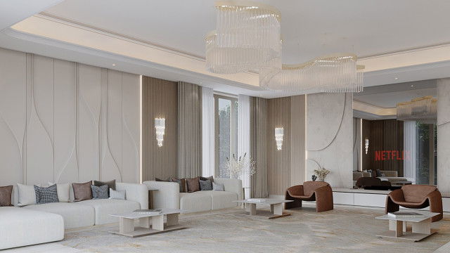 Modern Living Room Design & Execution