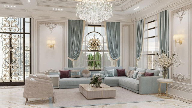 تصميم غرفة جلوس العائلة