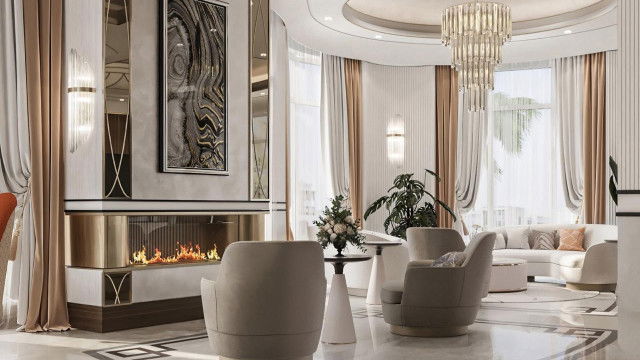 تصميم غرفة جلوس العائلة