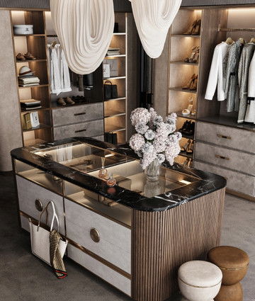 Роскошная гардеробная премиум‑класса