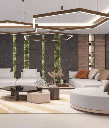 Современный дизайн квартиры в W The Palm — минимализм и роскошь