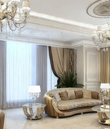 Респектабельная вилла в Абу-Даби — роскошный интерьер