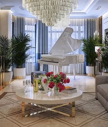 Современный интерьер роскошной виллы в Дубае