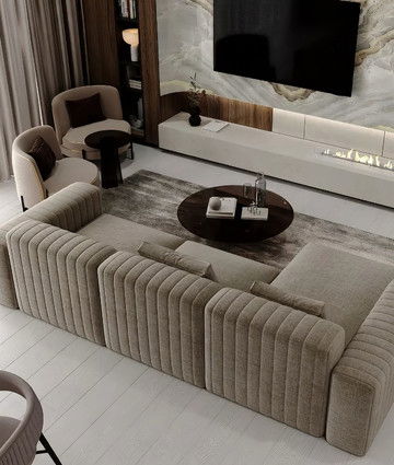 Ремонт квартиры на Пальме Джумейра — нейтральный роскошный интерьер