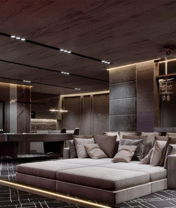 Spacious Home Cinema Interior Design