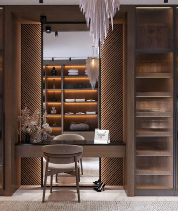 Стильный шик в дизайне гардеробной