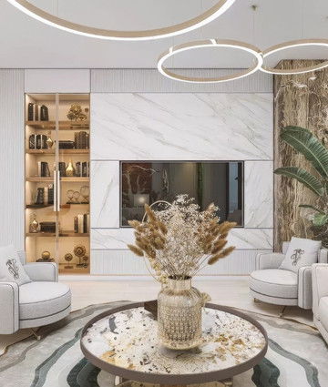 Современный декор гостиной для квартиры