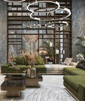 Hill Side на Jumeirah Golf Estate — дизайн интерьера виллы