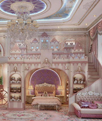 Princess Style Kids bedroom design ideas