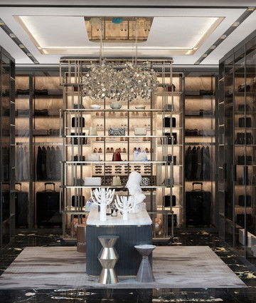 Роскошный гардероб — идеи и решения для элитного интерьера