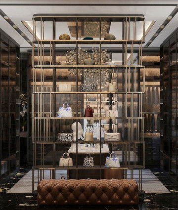 Дизайн женской гардеробной