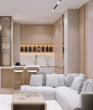 Жизнь в Dubai Creek Harbour: превращение однокомнатной квартиры в роскошный городской санктуарий