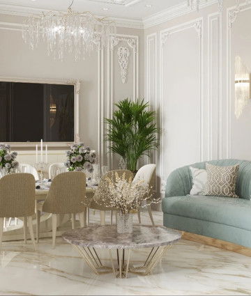 Роскошный дизайн апартаментов в Дубае