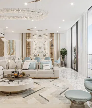 Роскошный дизайн интерьера виллы Dubai Palm Private Villa