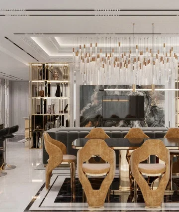 Modern apartment interior at Grande in Downtown Dubai