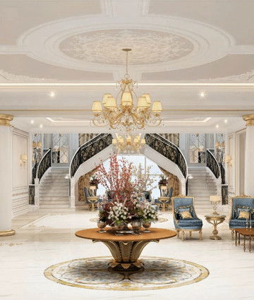 Дизайн виллы в Абу-Даби — роскошные интерьеры