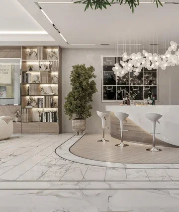 Luxury apartment interior at District One Residences, Dubai