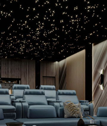 Home Cinema with Spacious Design for Immersive Interior