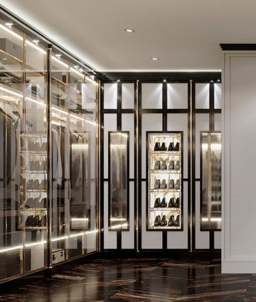 Роскошная гардеробная в Дубае