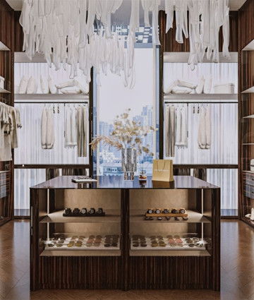 Изящная и организованная гардеробная