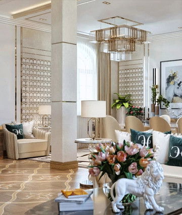 Отделка интерьера роскошной виллы