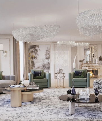 Креативная и изящная идея дизайна квартиры