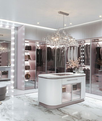 Детская гардеробная — роскошный интерьер гардеробной