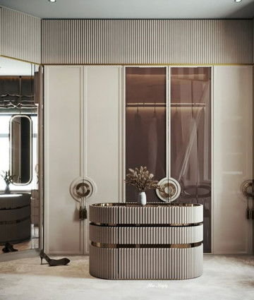 Элегантный дизайн гардеробной