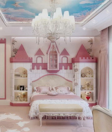 Pink colors in bedroom
