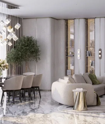 Luxury apartment interior at Royal Atlantis, Dubai