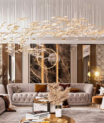 Отделка виллы Dubai Hills — роскошный интерьер