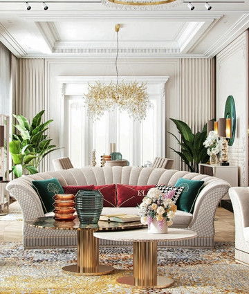 Индивидуальный дизайн виллы в Дубае — элегантный интерьер