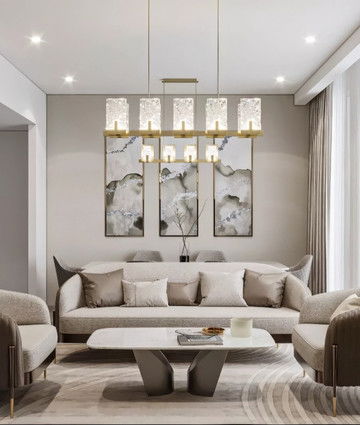 Двухкомнатная квартира в Дубай Крик Харбор — дизайн интерьера